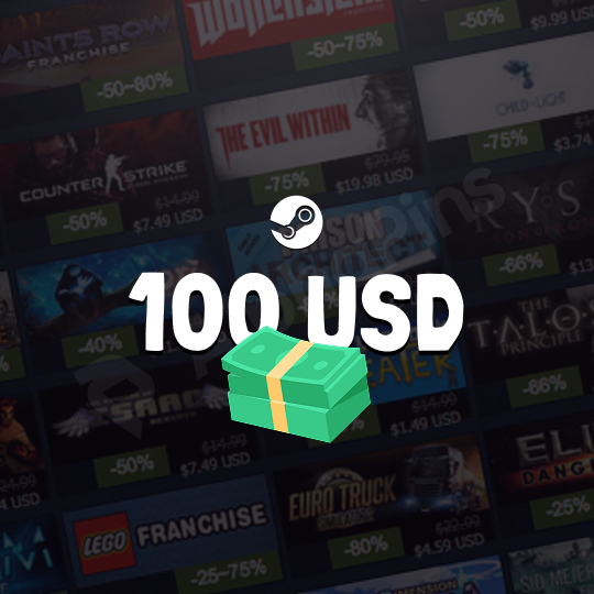 Steam Gift Card 100 USD