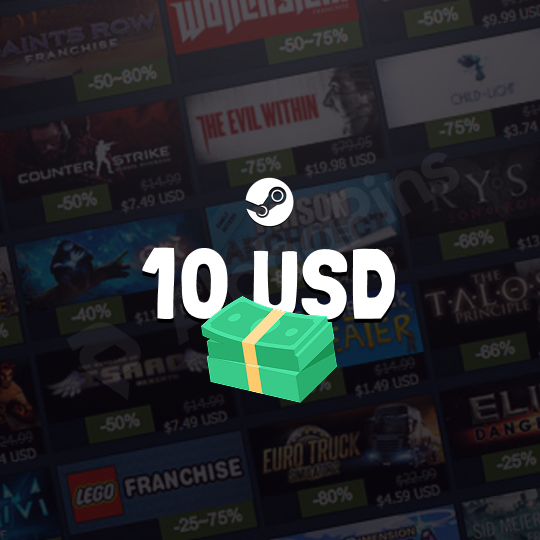 Steam Gift Card 10 USD