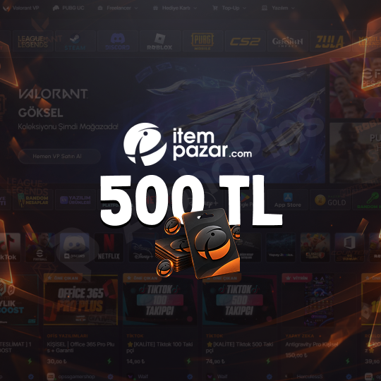 İtempazar Hediye Kartı 500 TL