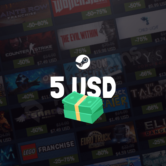 Steam Gift Card 5 USD