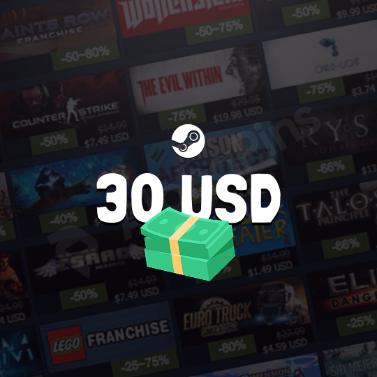 Steam Gift Card 30 USD