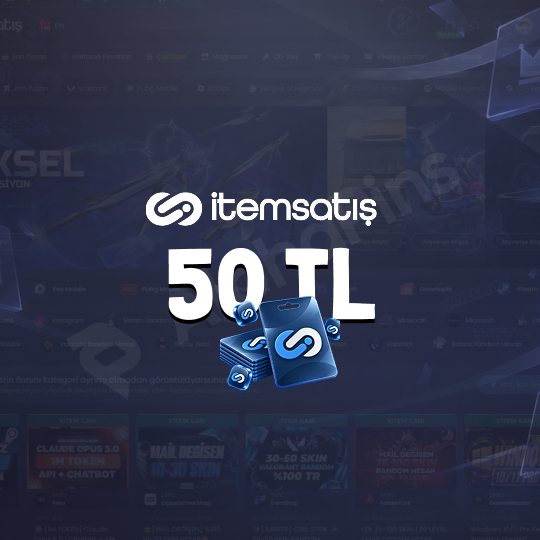 İtemsatış 50 TL Hediye Kartı
