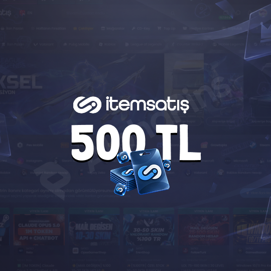 İtemsatış 500 TL Hediye Kartı